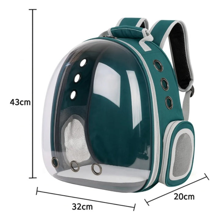 Tranportín de gatos Verde 43x32x20 cm (altura, largo, ancho) | Modelo Puppy Carrier